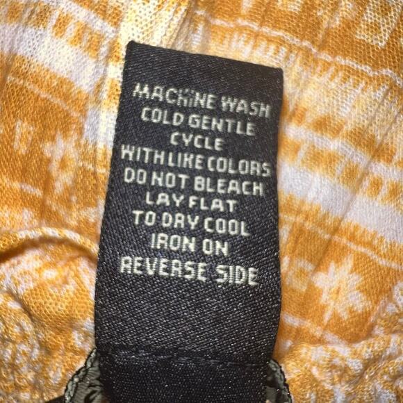 Millennium women’s 3X drop waist Daisy tie-dye drawstring ruffle neckline midi - Picture 8 of 9